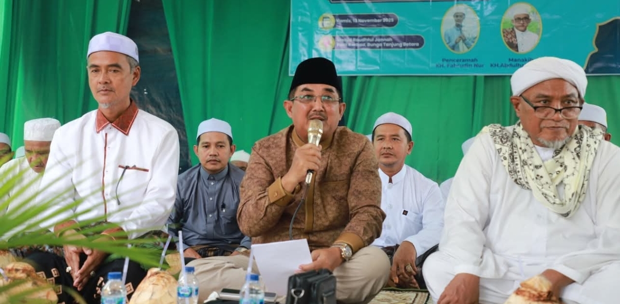 Bupati Anwar Sadat Hadiri Peringatan Haul Syekh Abdul Qadir Al-Jailani, Syekh Muhammad Nawawi Berjan, dan Syekh Muhammad Ali Bin Syekh Abdul Wahab