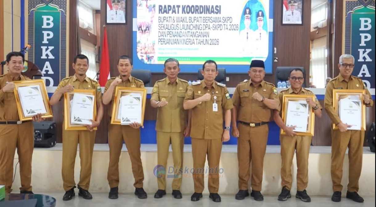 Bupati Bambang Bayu Suseno Pimpin Langsung Rakor SKPD