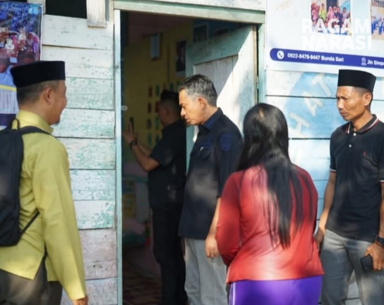 Wakil Bupati Junaidi, Kunjungan ke Pendidikan Anak Usia Dini di Kecamatan Sungai Gelam.