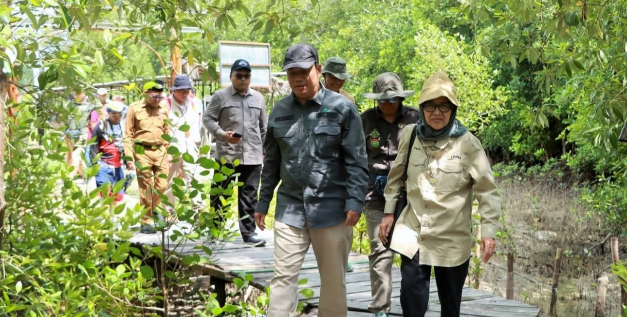 Wabup Katamso Sambut Tim Verifikasi Kementerian Kehutanan di Mangrove Pangkal Babu