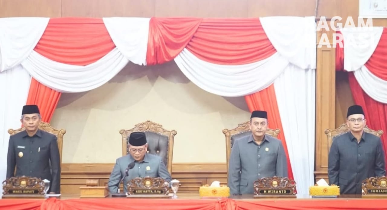 Wakil Bupati Muaro Jambi, Hadiri Rapat Paripurna Penyampaian Tentang Empat Ranperda Kabupaten Muaro Jambi  