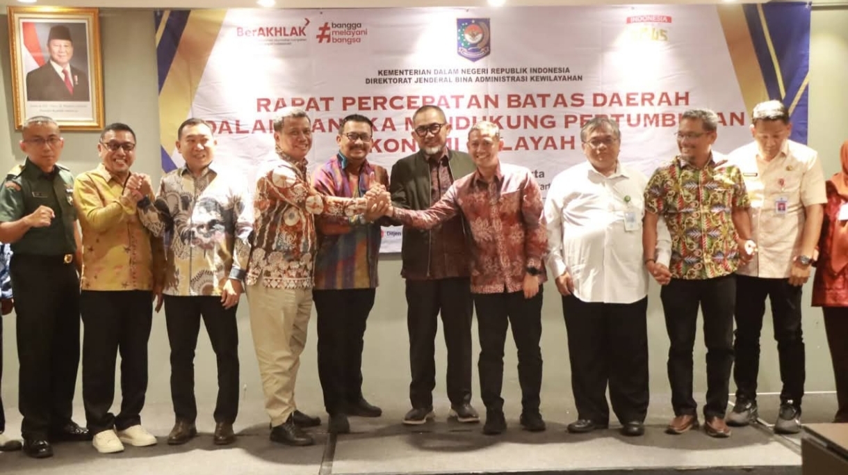 Rapat Batas Daerah Tanjab Barat–Tanjab Timur Hasilkan Kesepakatan ke TPBD Pusat