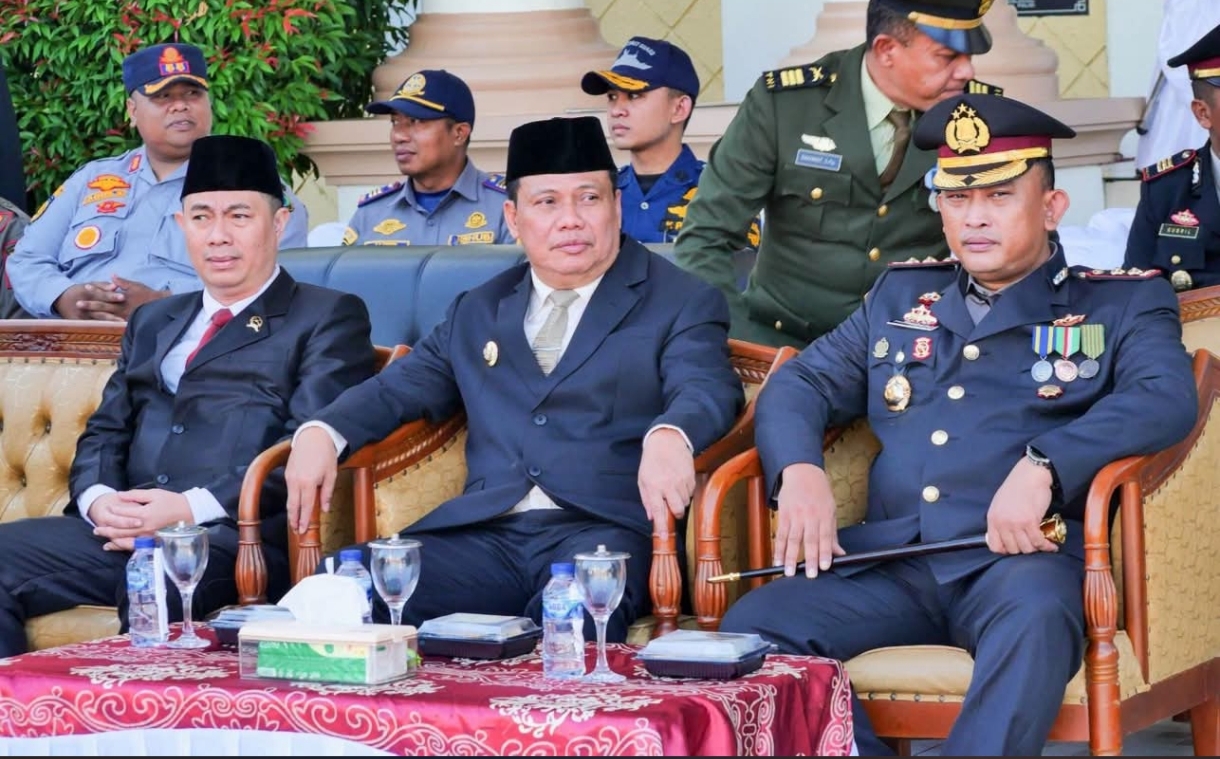 Wabup Katamso Hadiri Upacara dan Syukuran Hari Bhayangkara ke-80 Polres Tanjung Jabung Barat