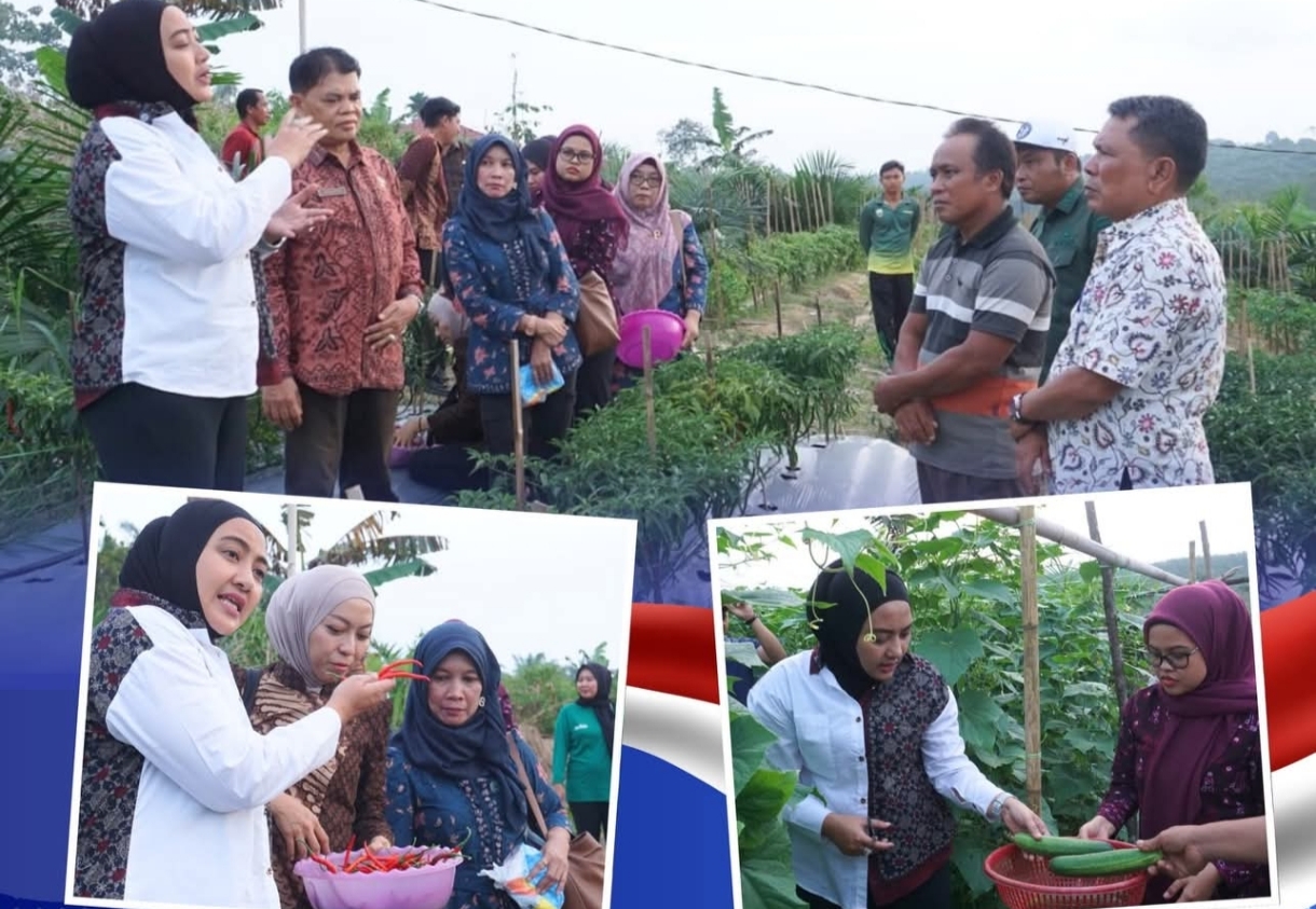 Anggota DPRD Jambi Sekaligus Ketua PKK Muaro Jambi. Ririn Novianty Sambangi Desa Gerunggung