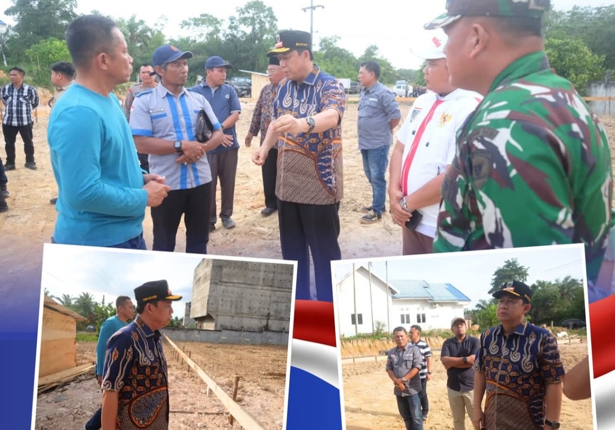 Bupati Muaro Jambi Tinjau Lokasi Pembangunan Koperasi Desa Sungai Gelam