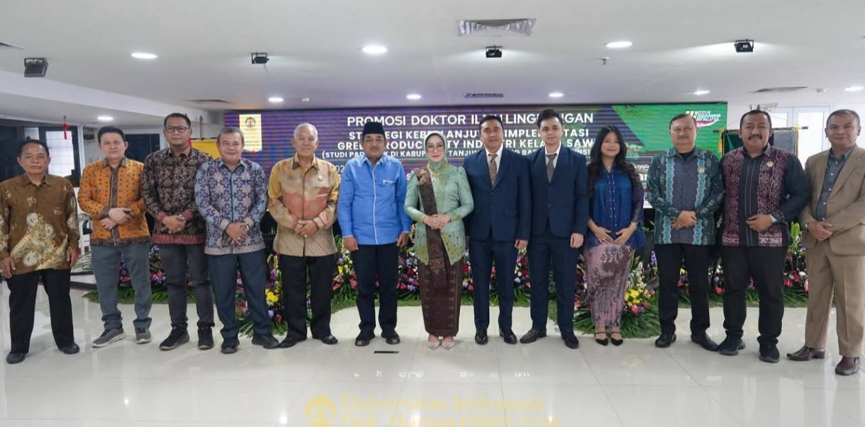 Bupati Anwar Sadat Hadiri Promosi Doktor di UI, Disertasi Green Productivity Sawit Angkat Tanjung Jabung Barat