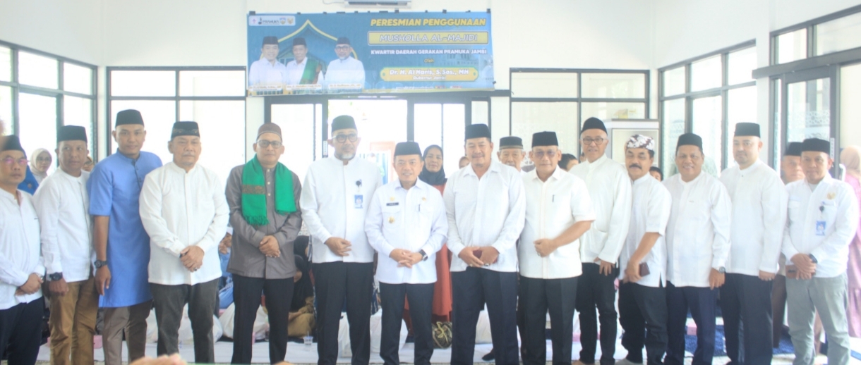Gubernur Al Haris Resmikan Penggunaan Mushola Al Majidi Kwarda Pramuka Jambi