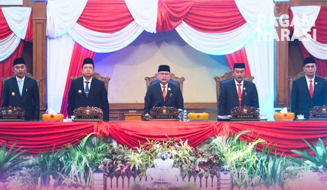 Bupati Bersama Wakil Bupati Muaro Jambi, Hadiri Pidato Kenegaraan Presiden RI di Gedung DPRD