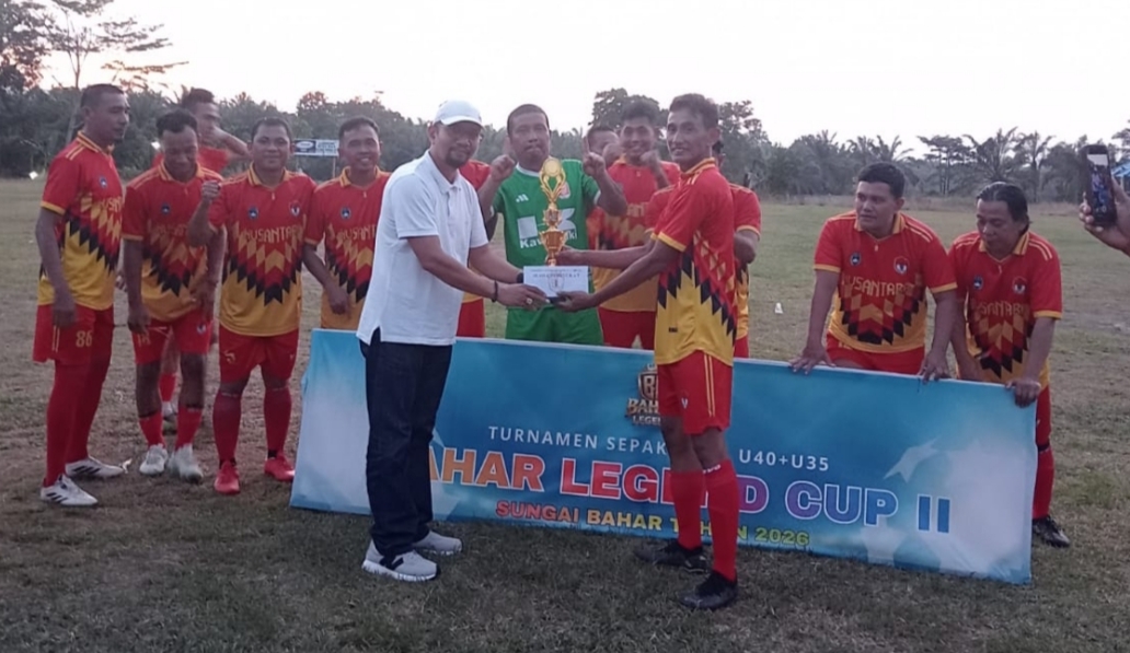 Robinson Sirait Dukung Bahar Legend Cup U-40 Tahun 2026 di Sungai Bahar