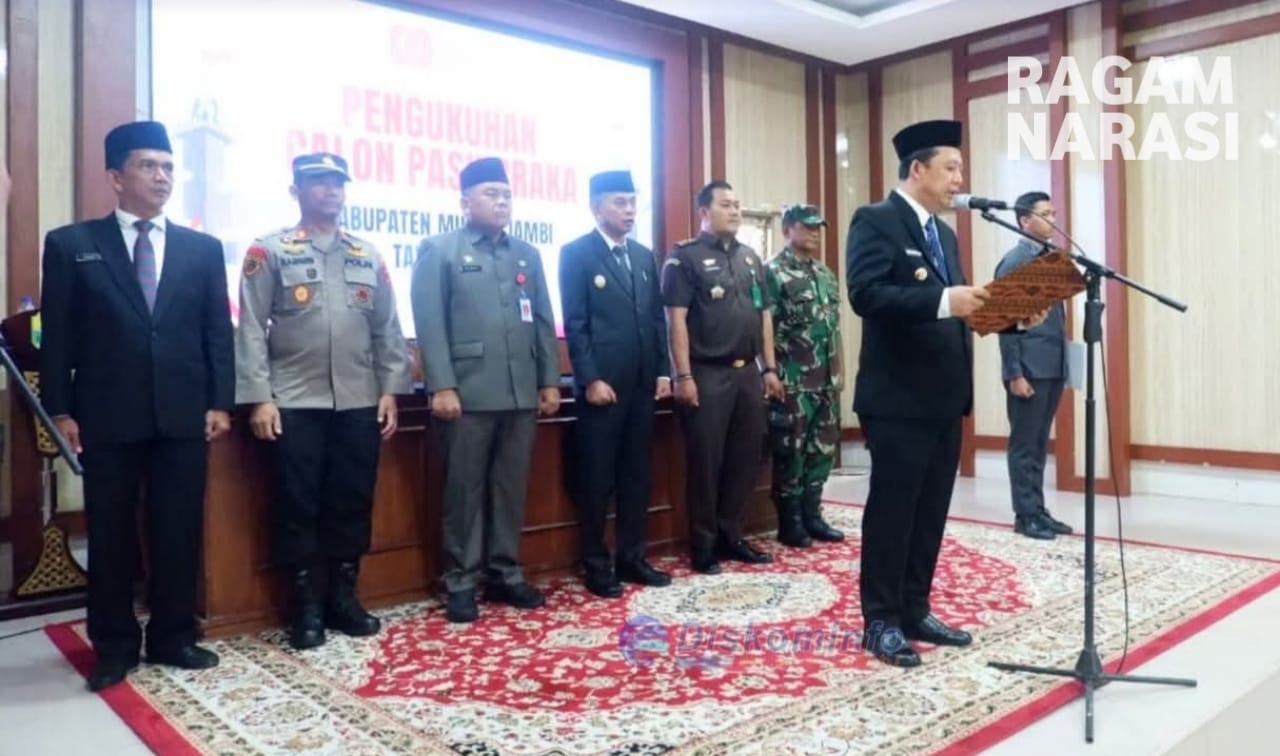 Calon Paskibraka 2025, Resmi di Kukuhkan Bupati Muaro Jambi