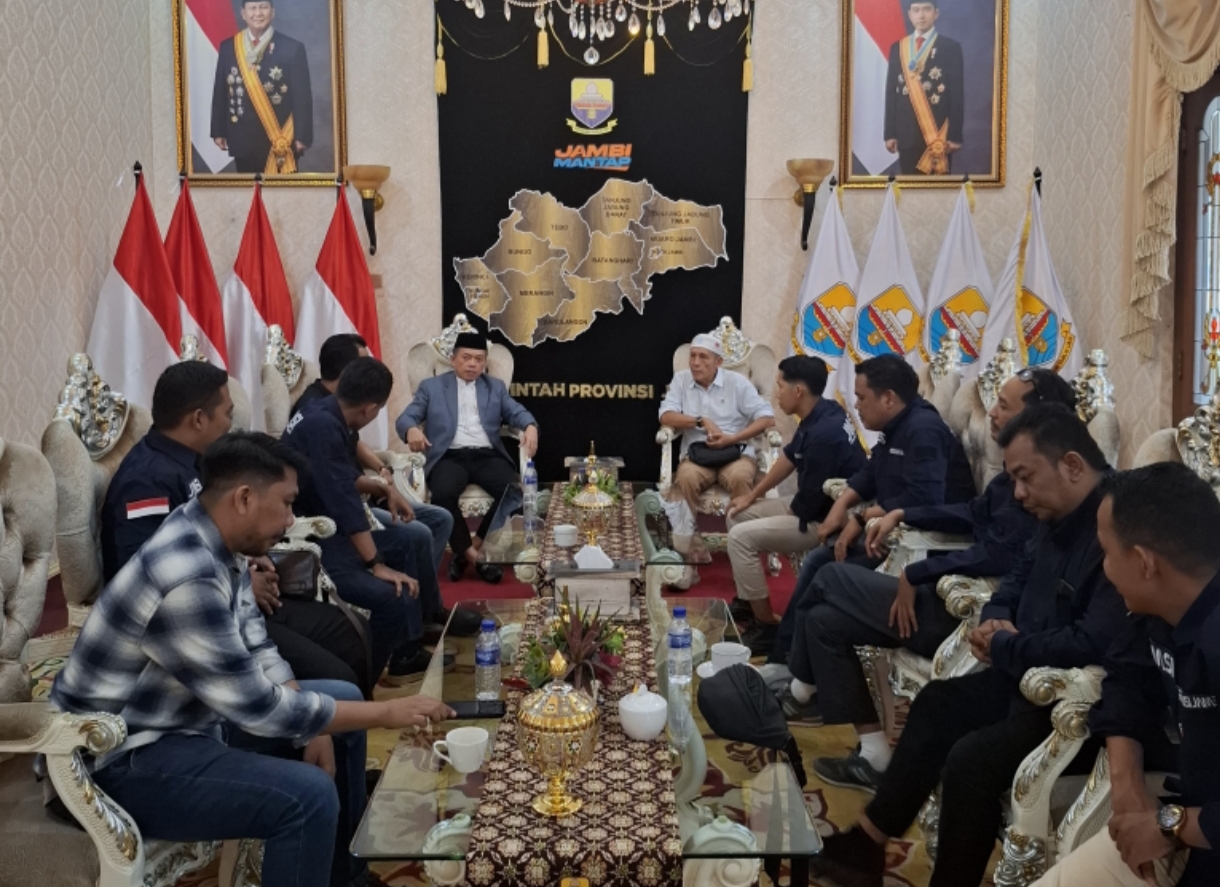 Pasca Terpilih, Ketua Berserta Kepengurusan JMSI Jambi Gelar Audensi Bersama Gubernur