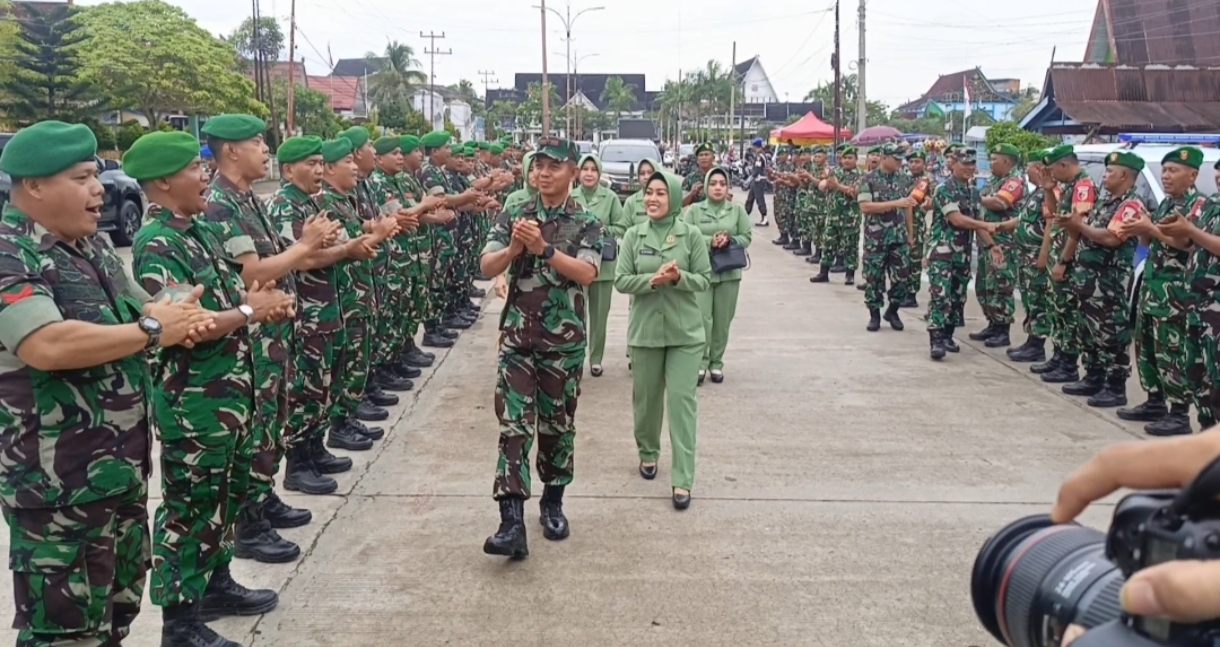 Kodim 0419 Sambut Kunjungan Danrem 042 Garuda Putih