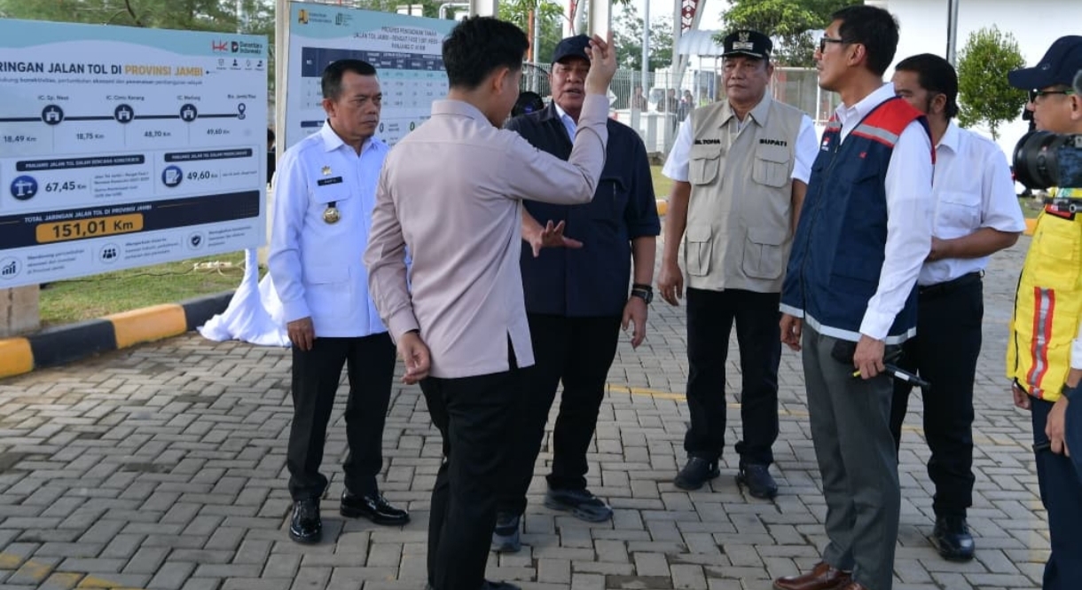 Gubernur Al Haris Dampingi Wapres Tinjau Tol Bayung Lencir