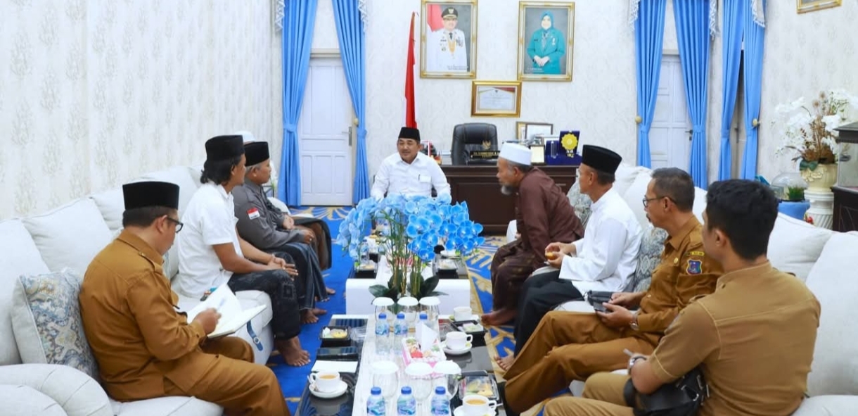 Bupati Anwar Sadat Sambut Silaturahmi Pengurus JATMAN NU Provinsi Jambi